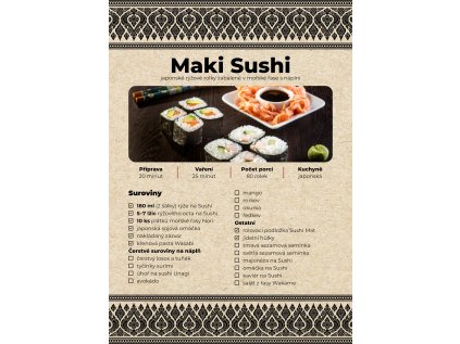 Recept na přípravu Sushi
