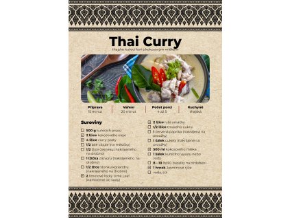 Recept na přípravu Curry
