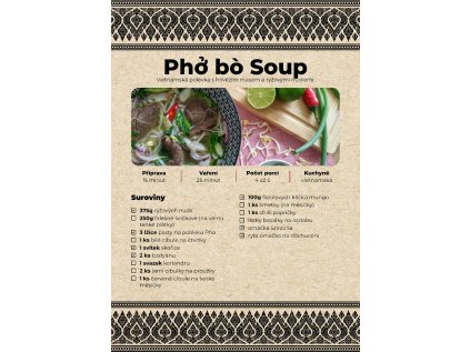 Recept na přípravu Pho Bo