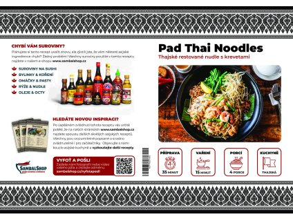 Recept na přípravu Pad Thai