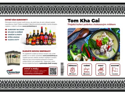 Recept na přípravu Tom Kha Gai