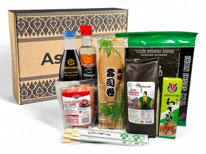 AsiaBox | Dárkový set na přípravu Sushi Silver Tamari