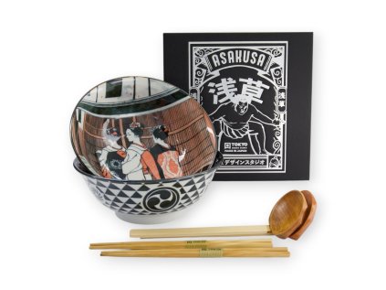[33609] Asakusa 6pcs Ramen Giftset 20.5x8cm 1250ml C 33609 1 12 Photoroom