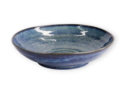 [14310] Cobalt Blue Pasta Plate 20.8x5.2cm YW 5578 6 36