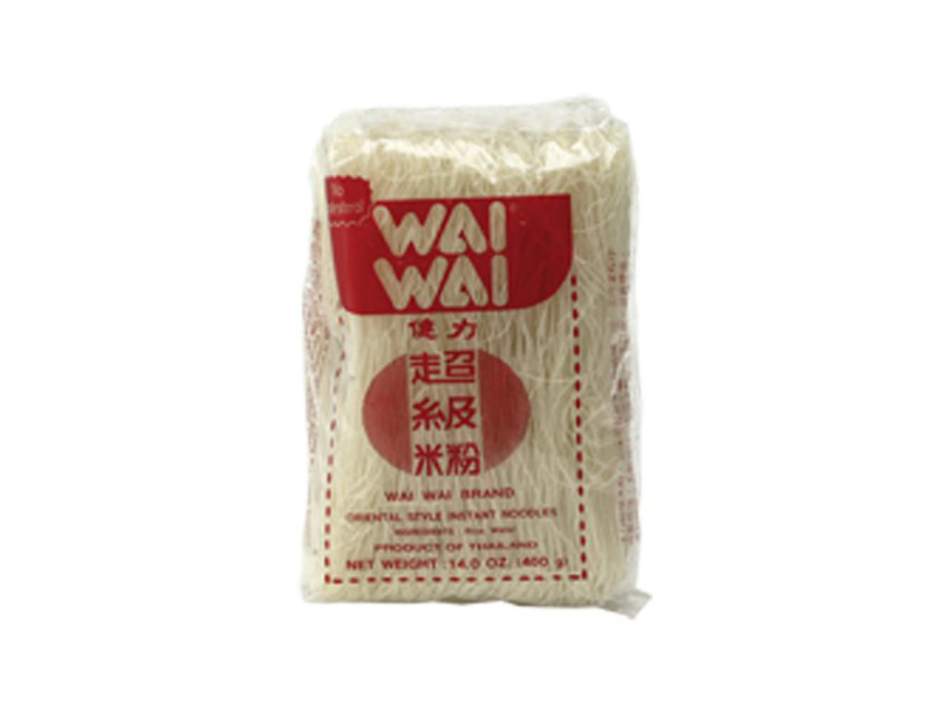 Wai Wai Vlasové rýžové nudle Vermicelli 400g