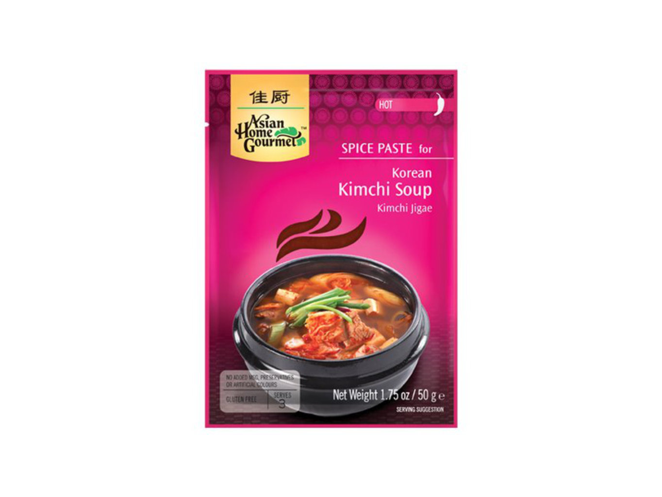 Asian Home Gourmet Pasta na polévku Kimchi 50g (Korea)
