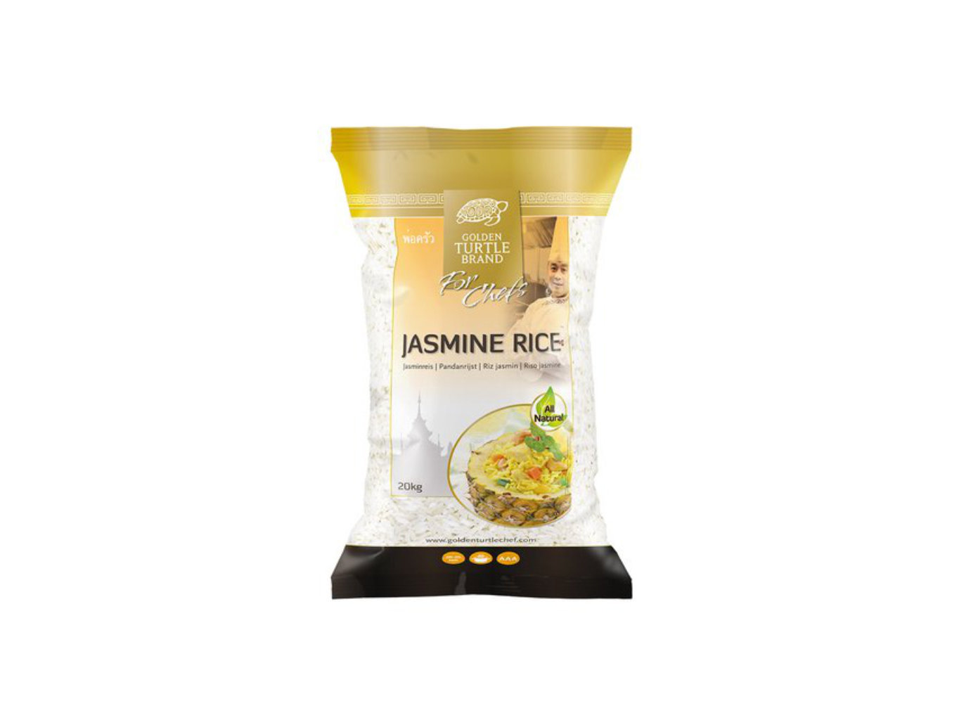 Golden Turtle Chef Jasmínová rýže 20kg - Chef\'s Selection