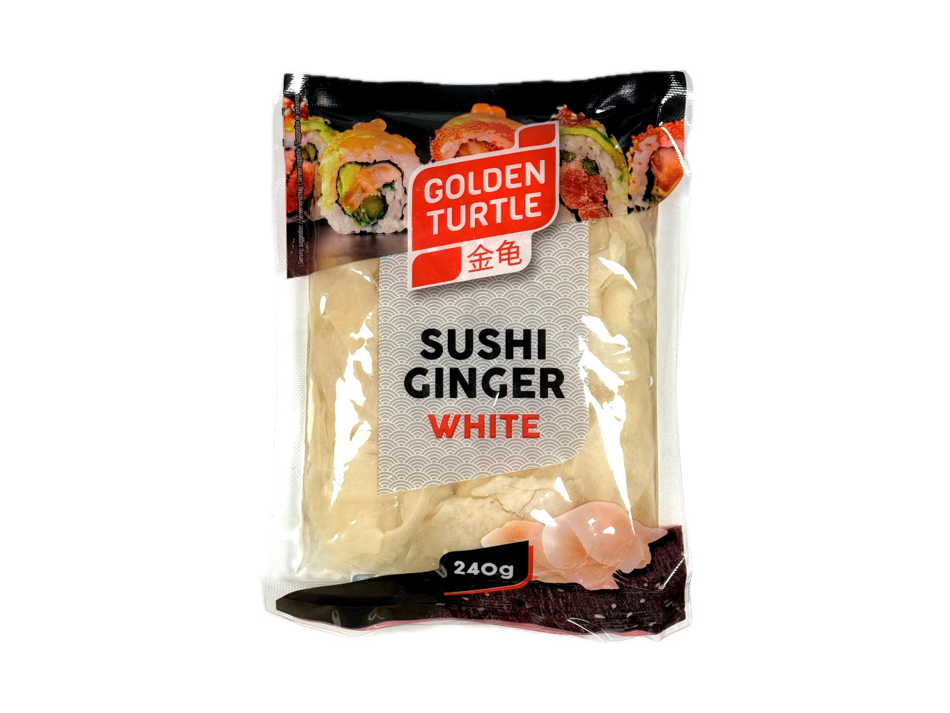 Golden Turtle Bílý zázvor na Sushi 240g