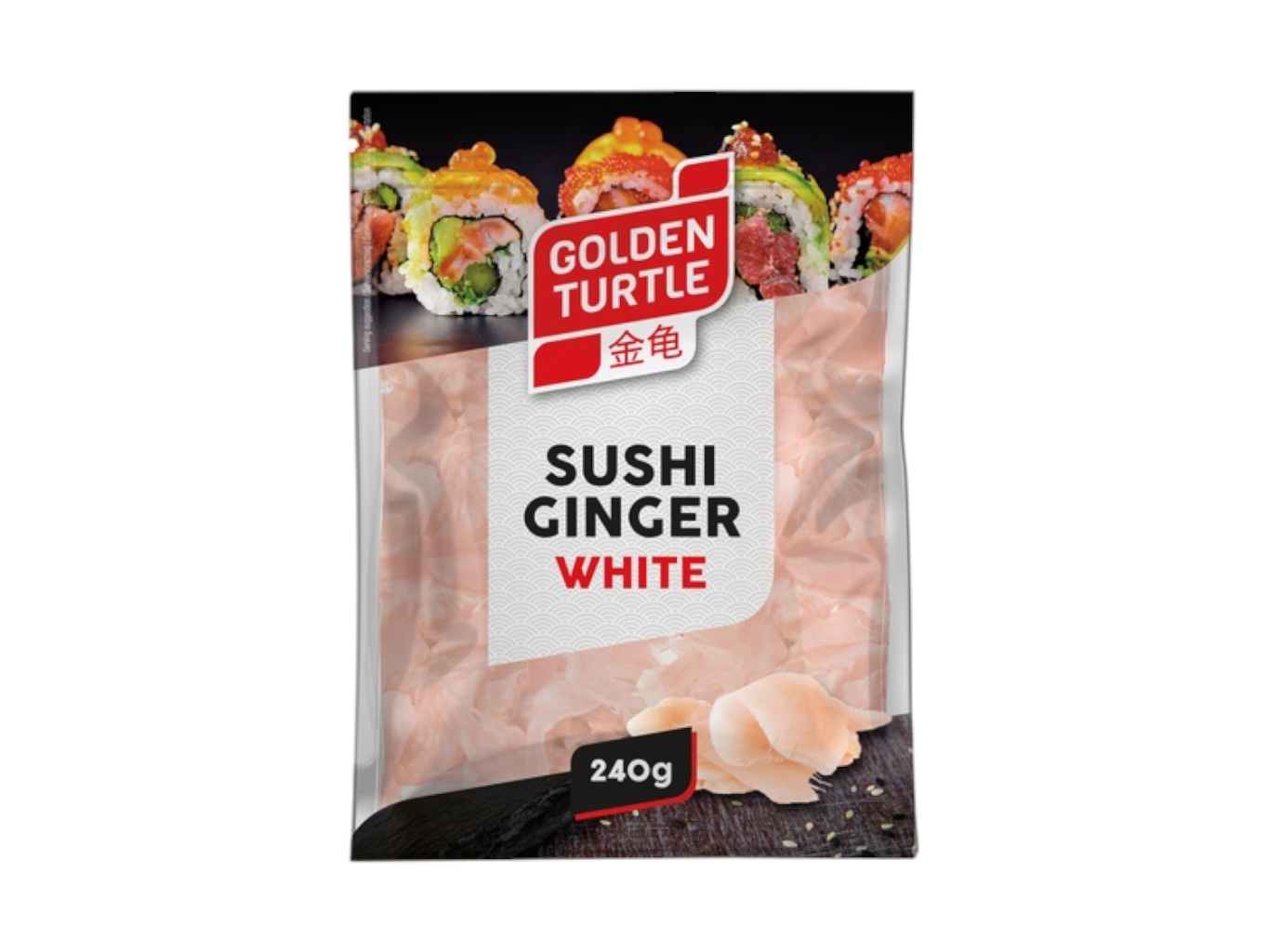 Levně Golden Turtle Bílý zázvor na Sushi 240g