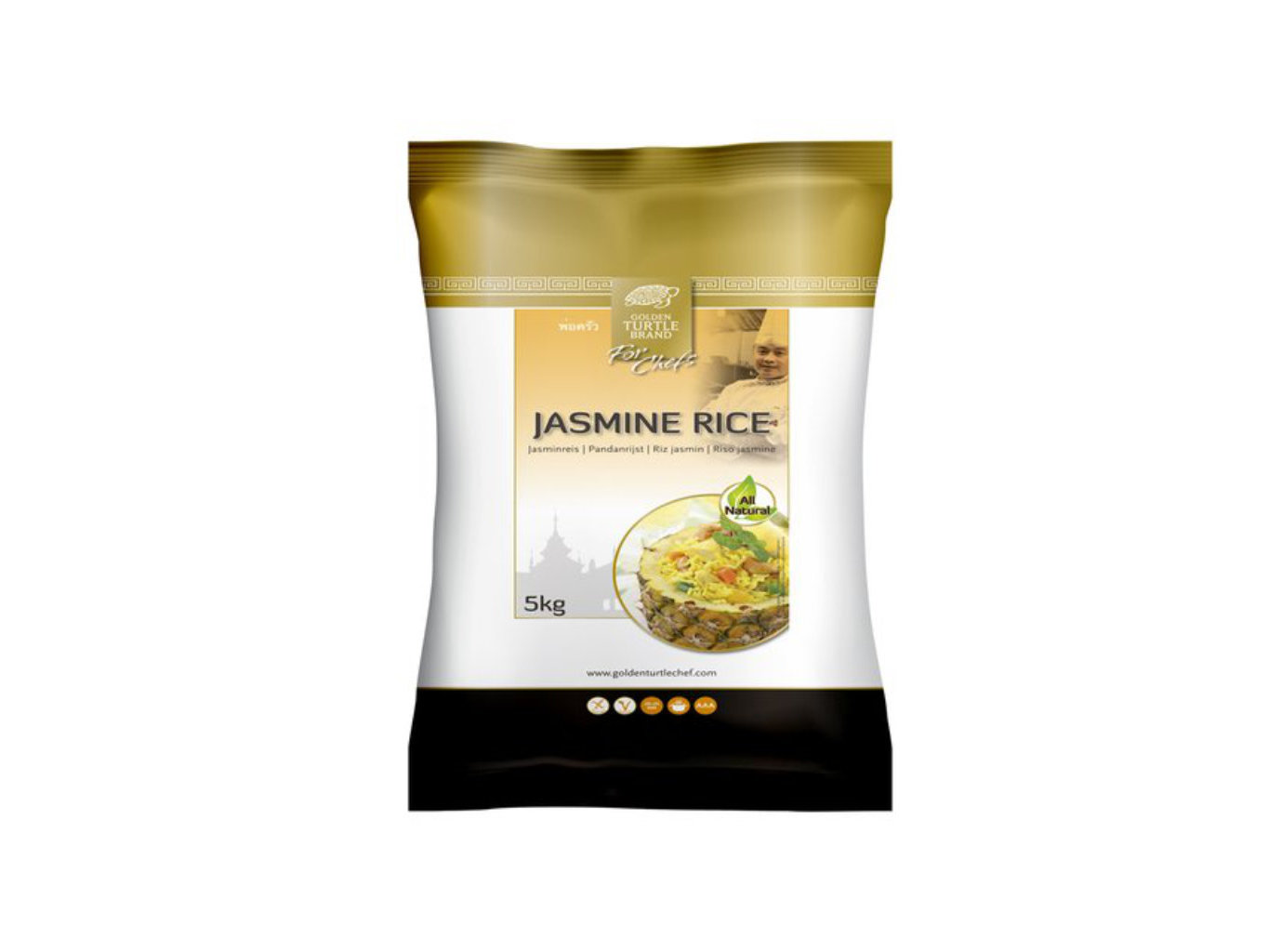 Golden Turtle Chef Jasmínová rýže 5kg - Chef\'s Selection