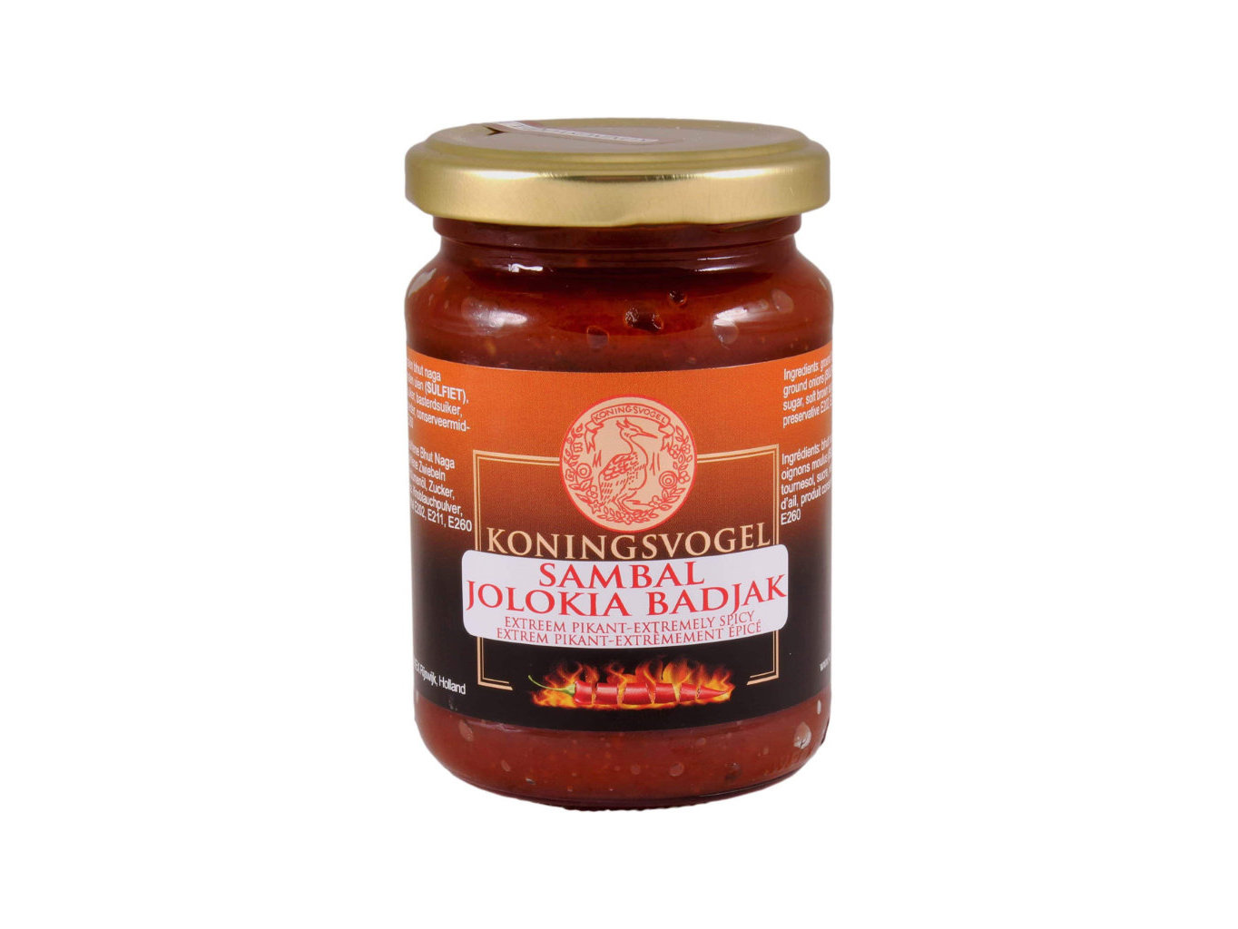 Köningsvogel Sambal Jolokia Badjak 200g