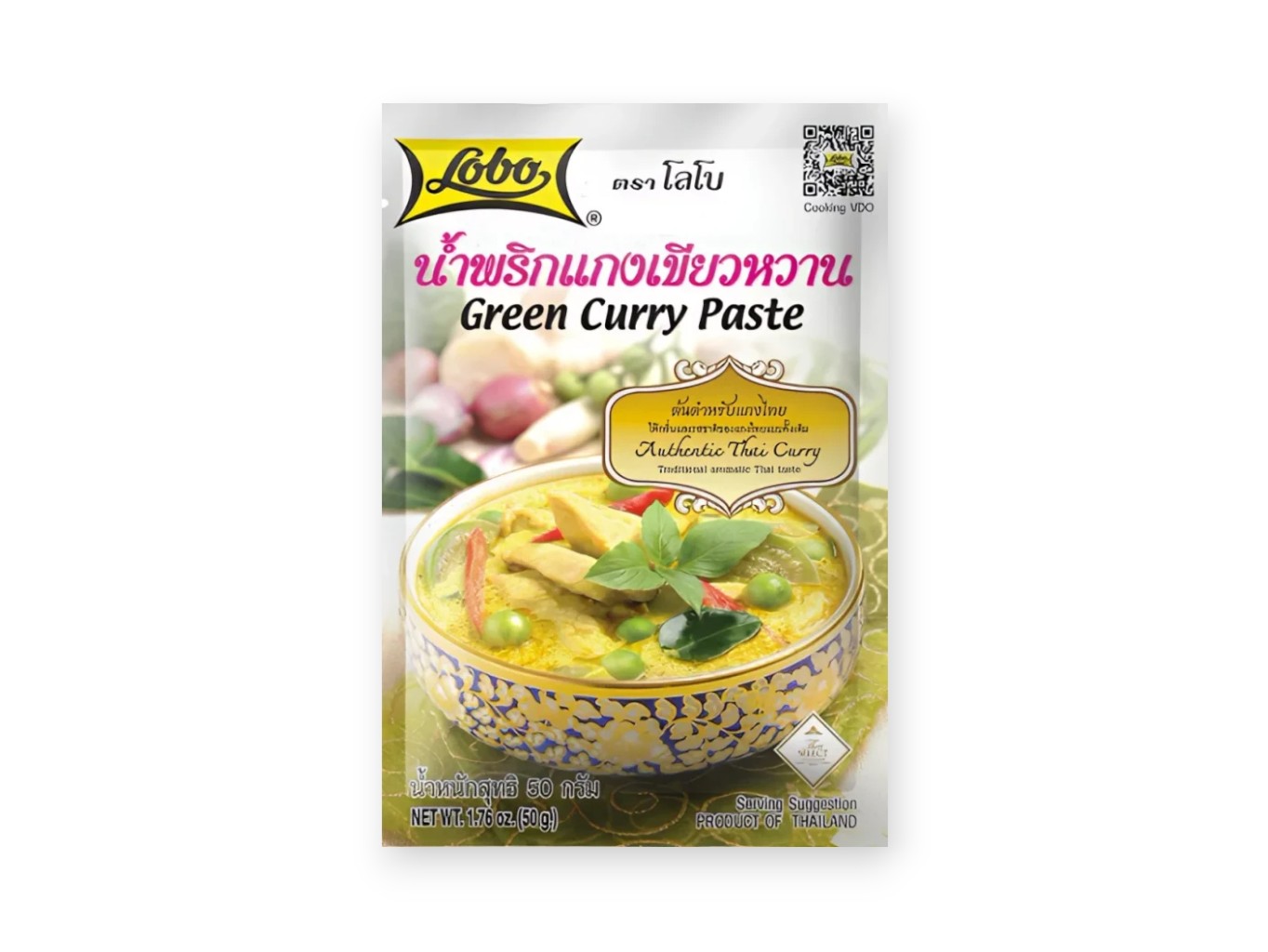 Levně Lobo Zelená kari pasta Green Curry 50g