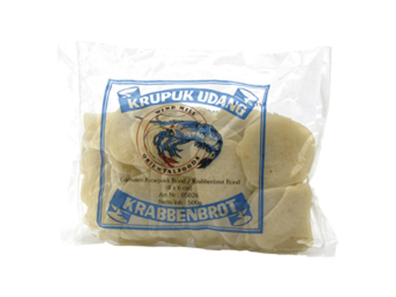 Windmill Krevetové chipsy Krupuk - Ovál 500g