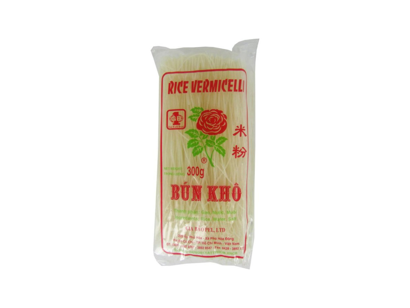 Gia Bao Vlasové rýžové nudle Bún Kho 300g