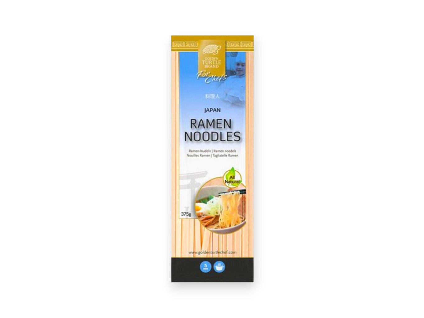 Levně Golden Turtle Chef Nudle Ramen 5x75g