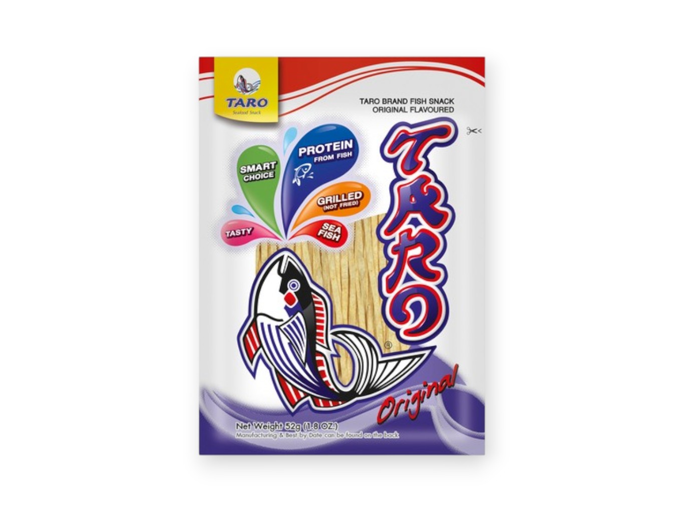 Taro Sušený rybí snack Original 52g