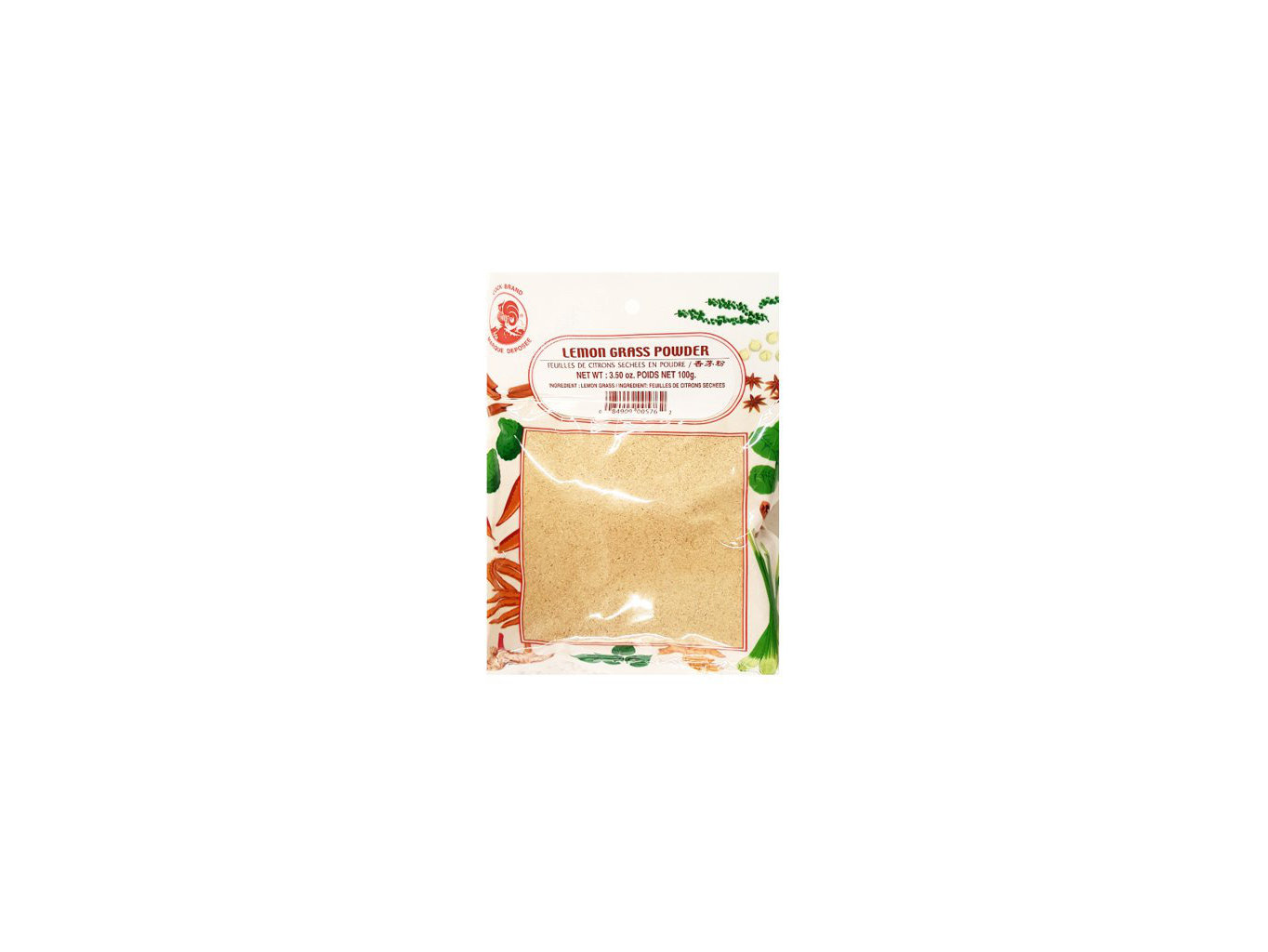 Cock Brand Citronová tráva - mletá 100g