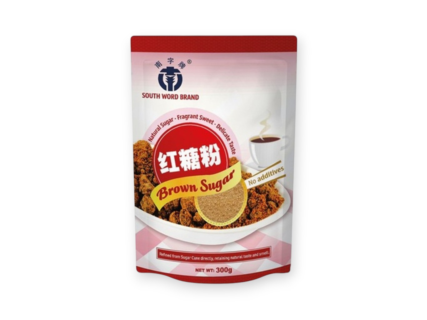 South Word Brand Tmavý čínský třtinový cukr 300g