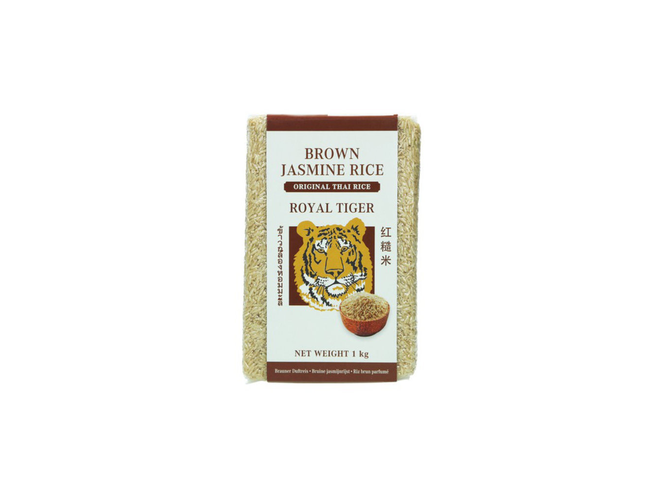 Royal Tiger Hnědá jasmínová rýže 1kg