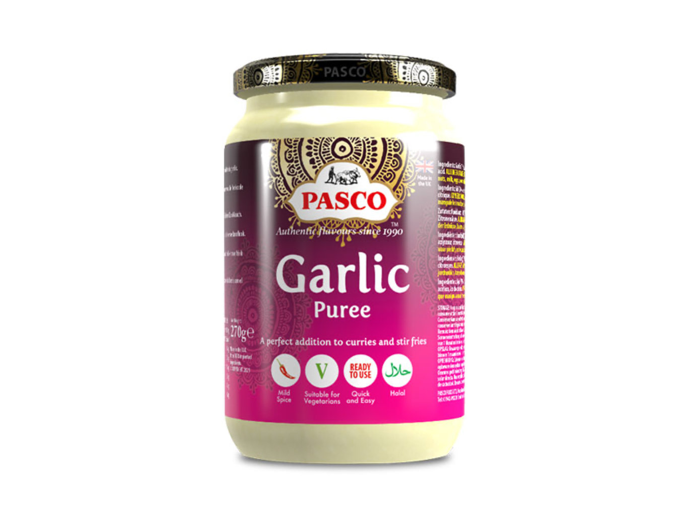Levně Pasco Česnekové pyré 270g