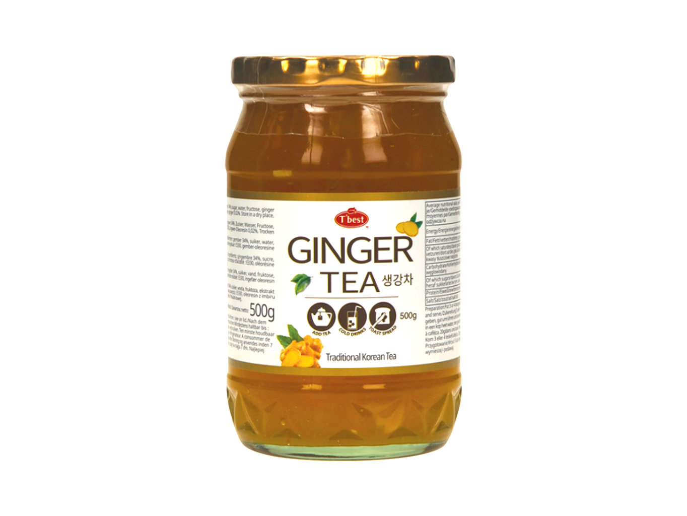 Levně T'best Korejský čaj Zázvor 500g