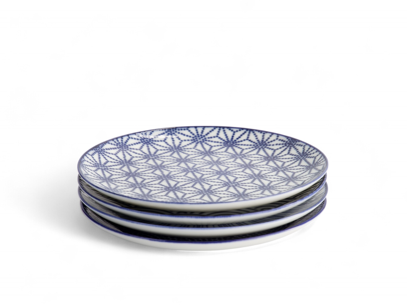Levně Tokyo Design Studio Sada talířů Nippon Blue (4 ks) 25,7cm