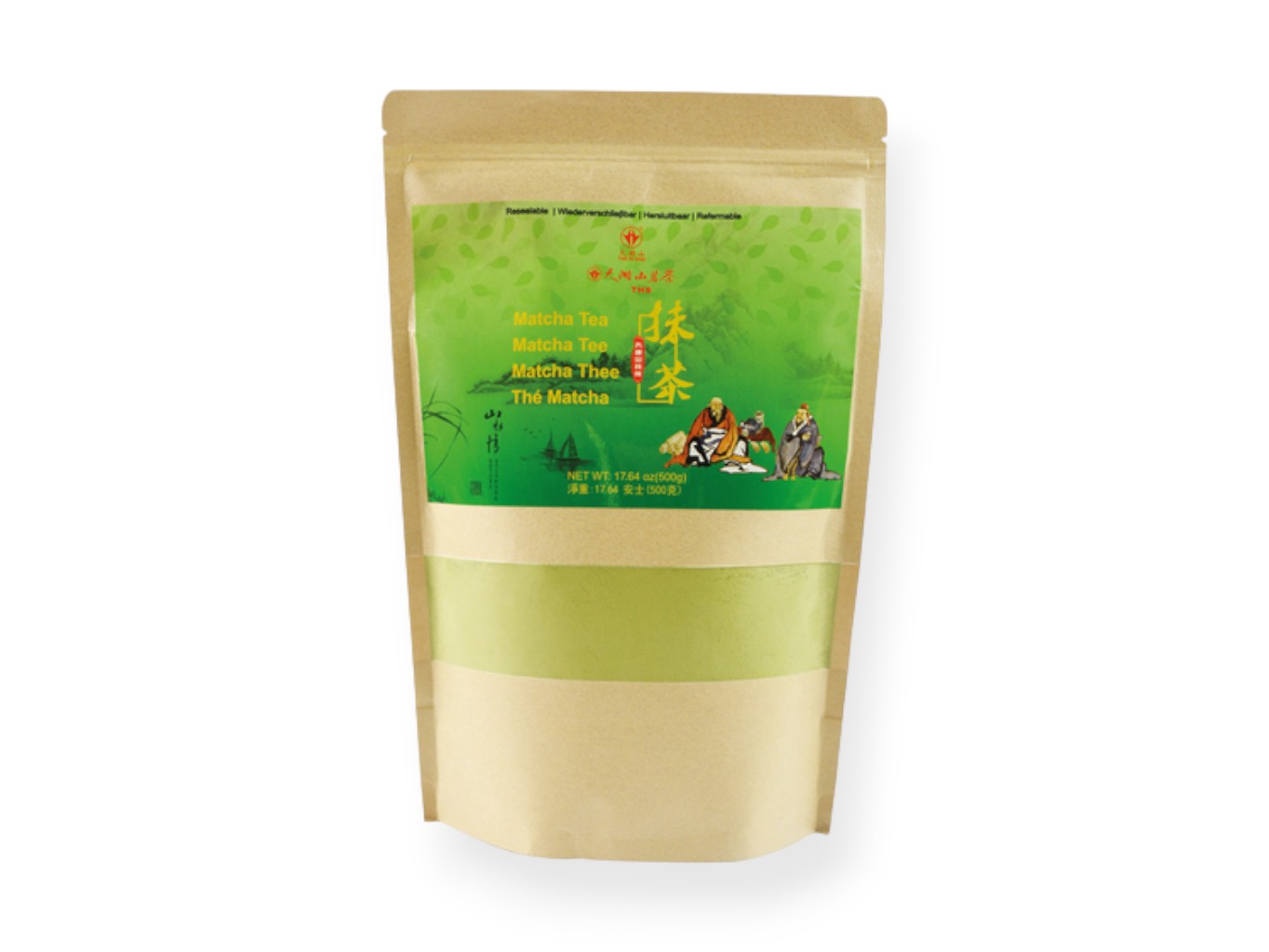 Tian Hu Shan Zelený čaj Matcha 500g - prášek