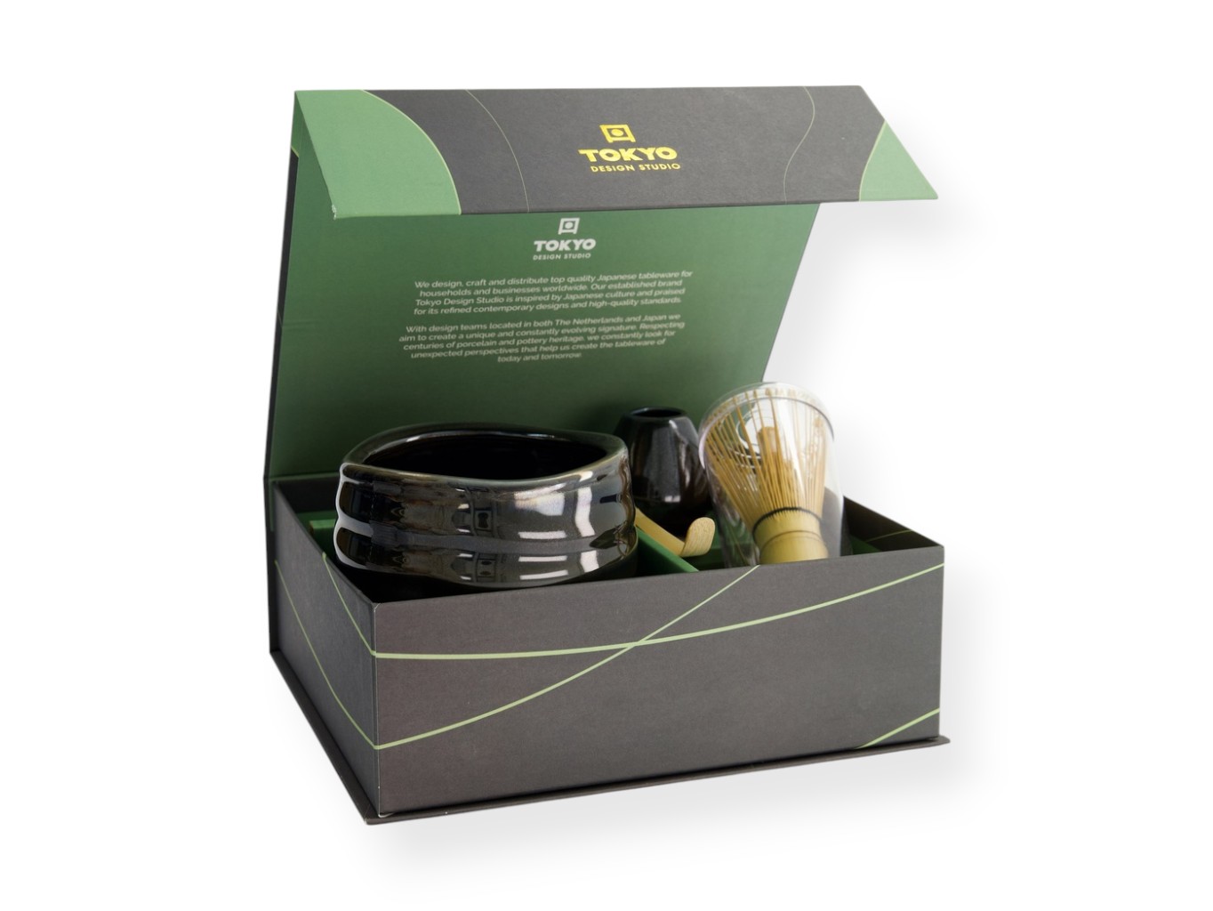 Tokyo Design Studio Dárková sada na přípravu čaje Matcha Black (4ks)