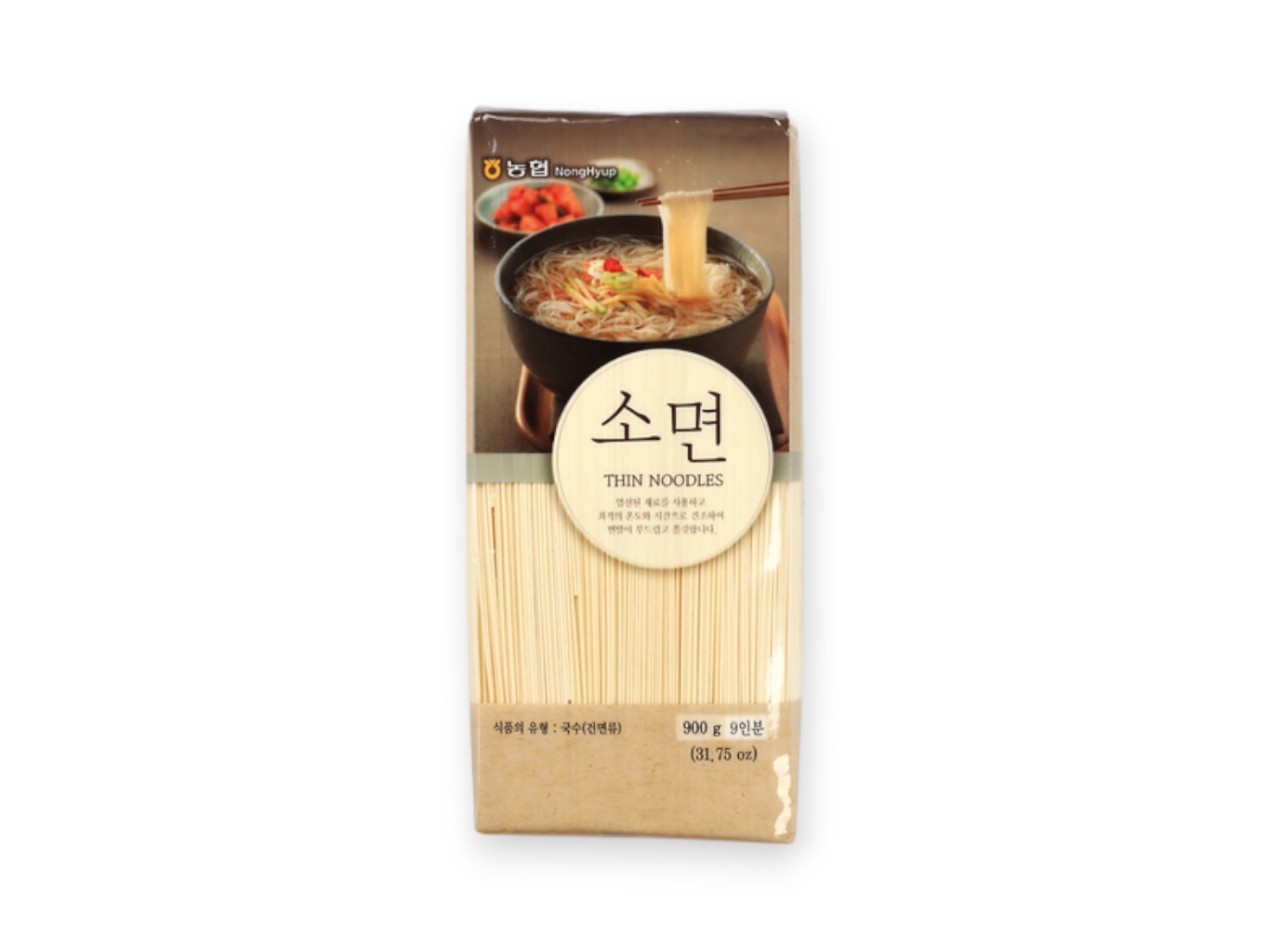 Levně NongHyup Tenké korejské nudle 900g