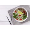 pho bo vietnamese fresh rice noodle soup with beef herbs lime chili vietnamese national dish