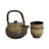 [21987] Kinsai Brown Tea Set 0.8L w 2 Cups 180ml 21987 1 12