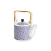 [15635] Nippon Blue Teapot 0.8lt Wave 15635 1 12