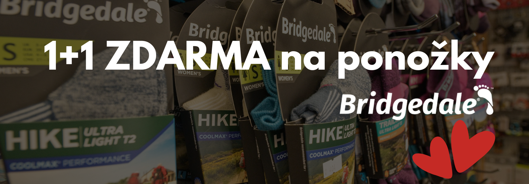 Bridgedale 1+1 zdarma