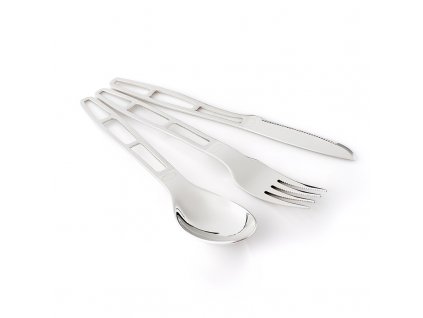 GSI Outdoors Stainless 3 pc. Cutlery Set - Set příborů