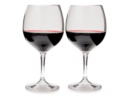 GSI Outdoors Nesting Red Wine Glass Set - Set skleniček