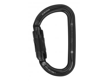PETZL AMD TWIST LOCK karabina s pojistkou zámku twist-lock ČERNÁ