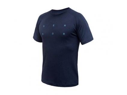 SENSOR Merino Blend Typo - Pánské funkční triko kr.rukáv