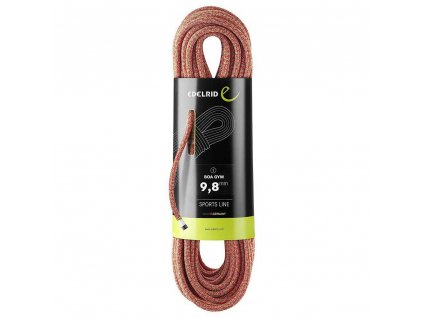EDELRID Boa Gym 9,8 mm RED 50m - Dynamické lano