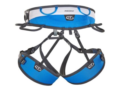 CLIMBING TECHNOLOGY Ascent Blue/Silver - Čtyřpřezkový sedací úvazek