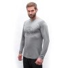 SENSOR Merino Active - VAN LIFE pánské triko dl.rukáv šedá