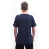 SENSOR MERINO BLEND MOON - pánské triko kr.rukáv (Velikost L, Barva modrá)