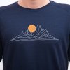 SENSOR MERINO BLEND MOON - pánské triko kr.rukáv (Velikost L, Barva modrá)