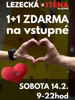 Vem 14. 2. parťáka a přijďte si zalézt. 🫶🧗 K jednomu zaplacenému vstupu máte to levnější zdarma! Akce platí v sobotu po...