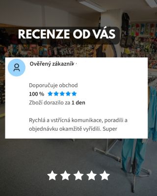 Děkujeme za všechny recenze, které nám na Googlu nebo Heurece necháváte. Moc si vážíme každého hodnocení - je to pro nás...