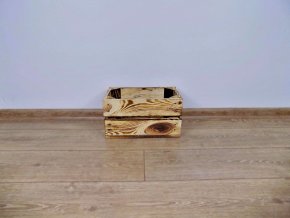 Dřevěná bedýnka 30x17x16 opálená 1