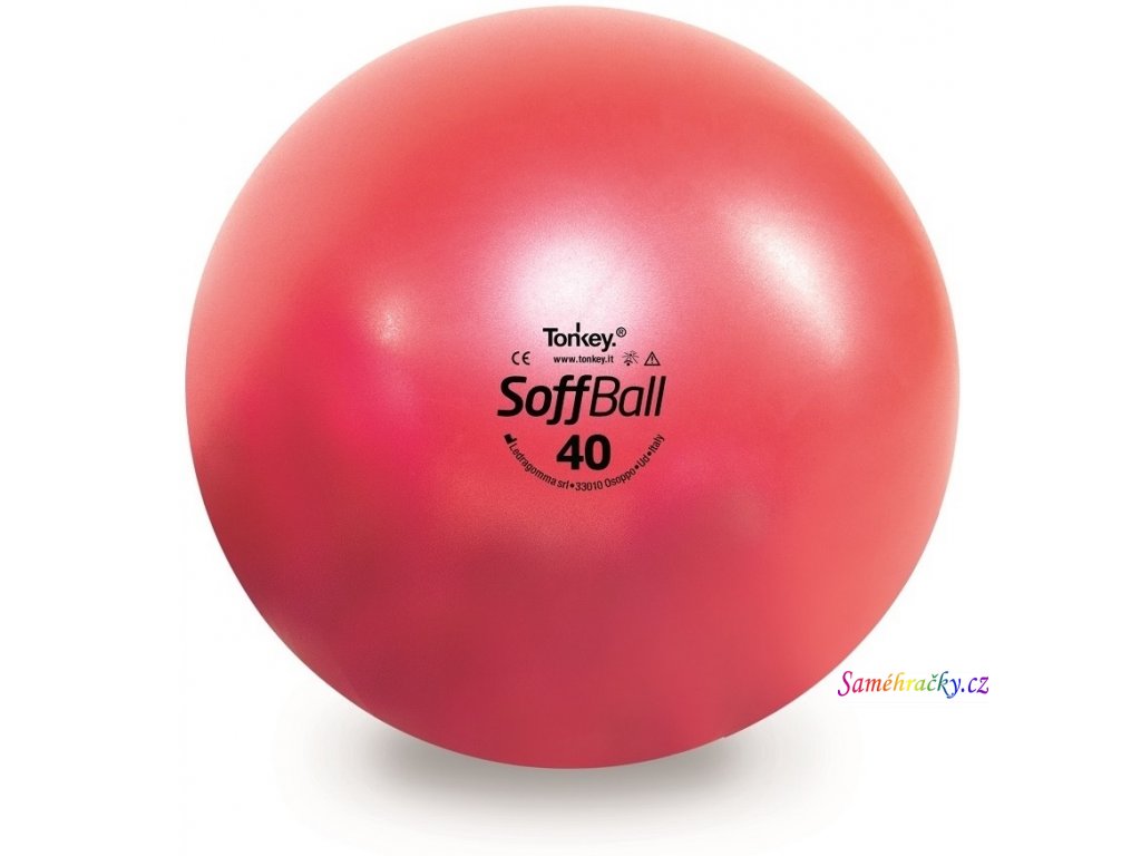 soffball maxafe 40 cm cerveny mic pilates