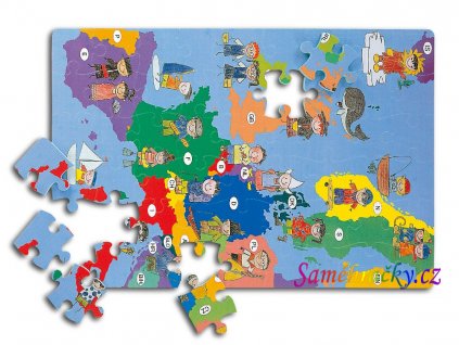 PN 190 mapa evropy penove puzzle 1