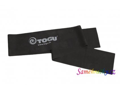 theragym band togu 240 7 5 cm extra silny cerny posilovaci guma