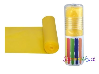 aerobic band 2 m posilovaci guma slaba zluta