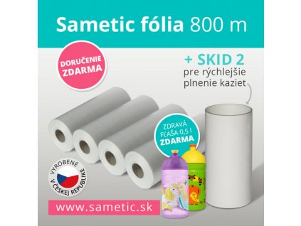 Sametic 800 metrov fólie do kaziet košov Sangenic, Angelcare a ďalších košov na plienky